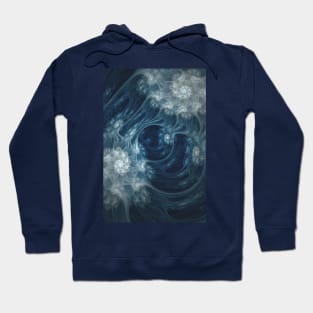 Frozen Underground. Digital Abstract Art Hoodie